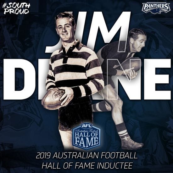 Jim Deane Honoured by the Australian Football Hall of Fame